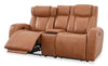 Shaquille O’Neal Home Titan 81" Genuine Leather Power Reclining Loveseat with Shaq-o-pedic Comfort – Earth | Causeuse à inclinaison électrique Titan de Shaquille O’Neal Home de 81 po en cuir véritable avec confort Shaq-o-pedic - terre