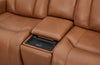 Shaquille O’Neal Home Titan 81" Genuine Leather Power Reclining Loveseat with Shaq-o-pedic Comfort – Earth | Causeuse à inclinaison électrique Titan de Shaquille O’Neal Home de 81 po en cuir véritable avec confort Shaq-o-pedic - terre