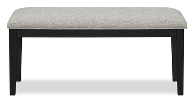 Trove Dining Bench with Padded Seat, 42”W - Black | Banc de salle à manger Trove de 42 po (L) avec siège rembourré - noir | TROVBDBN