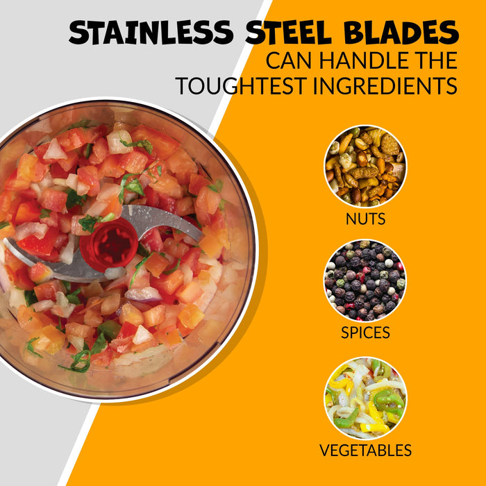 Nostalgia Taco Tuesday 2-Speed Salsa & Guacamole Chopper - TTCHP2RD