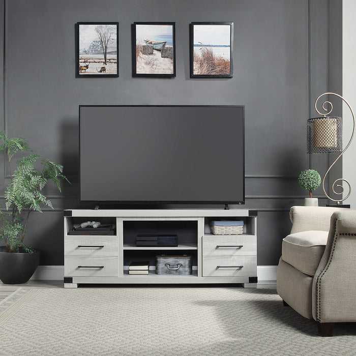 Manhattan Comfort Richmond 60\" TV Stand with 2 Drawers & 4 Shelves - Grey