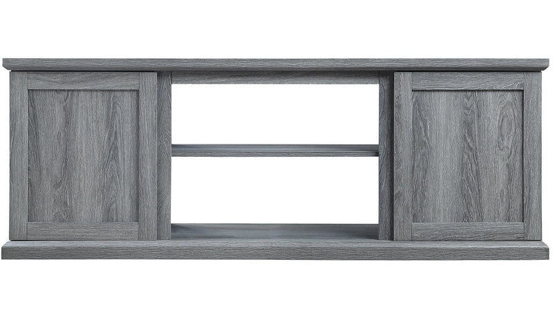 Manhattan Comfort Franklin 60\" TV Stand with 2 Doors & Open Shelves - Grey