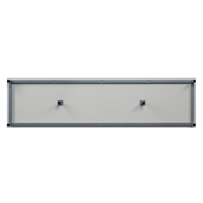 Manhattan Comfort Brighton 60\" TV Stand with Glass Shelves & Media Wire Management - Beige