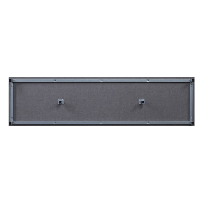 Manhattan Comfort Brighton 60\" TV Stand with Glass Shelves & Media Wire Management - Grey