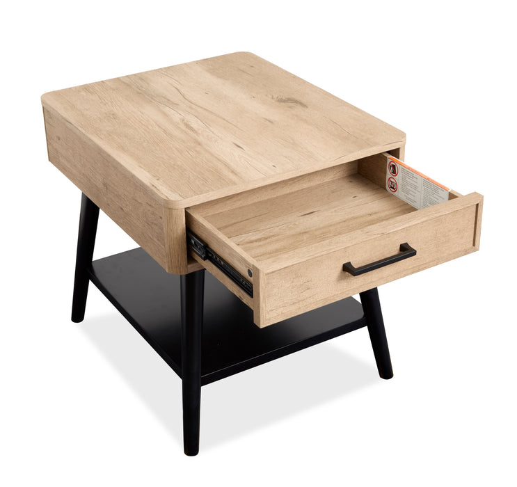 Tyssen 22\" End Table with Storage - Driftwood
