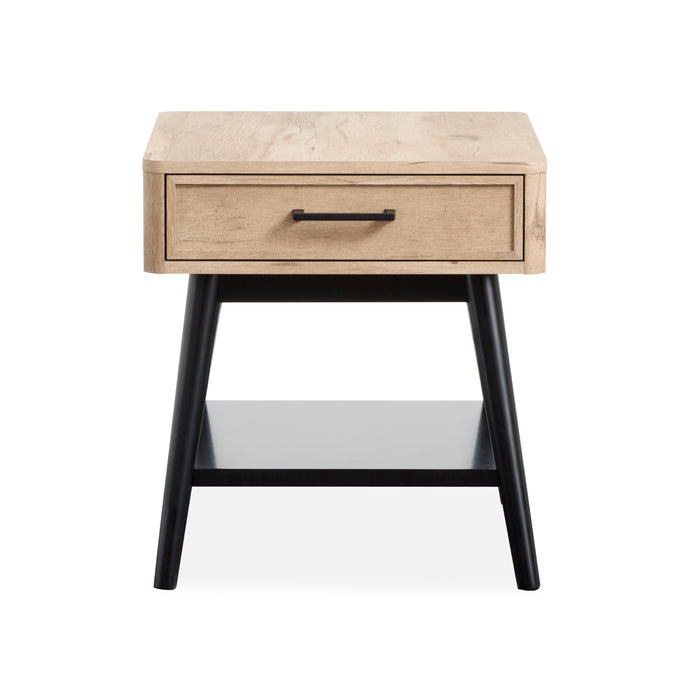 Tyssen 22\" End Table with Storage - Driftwood