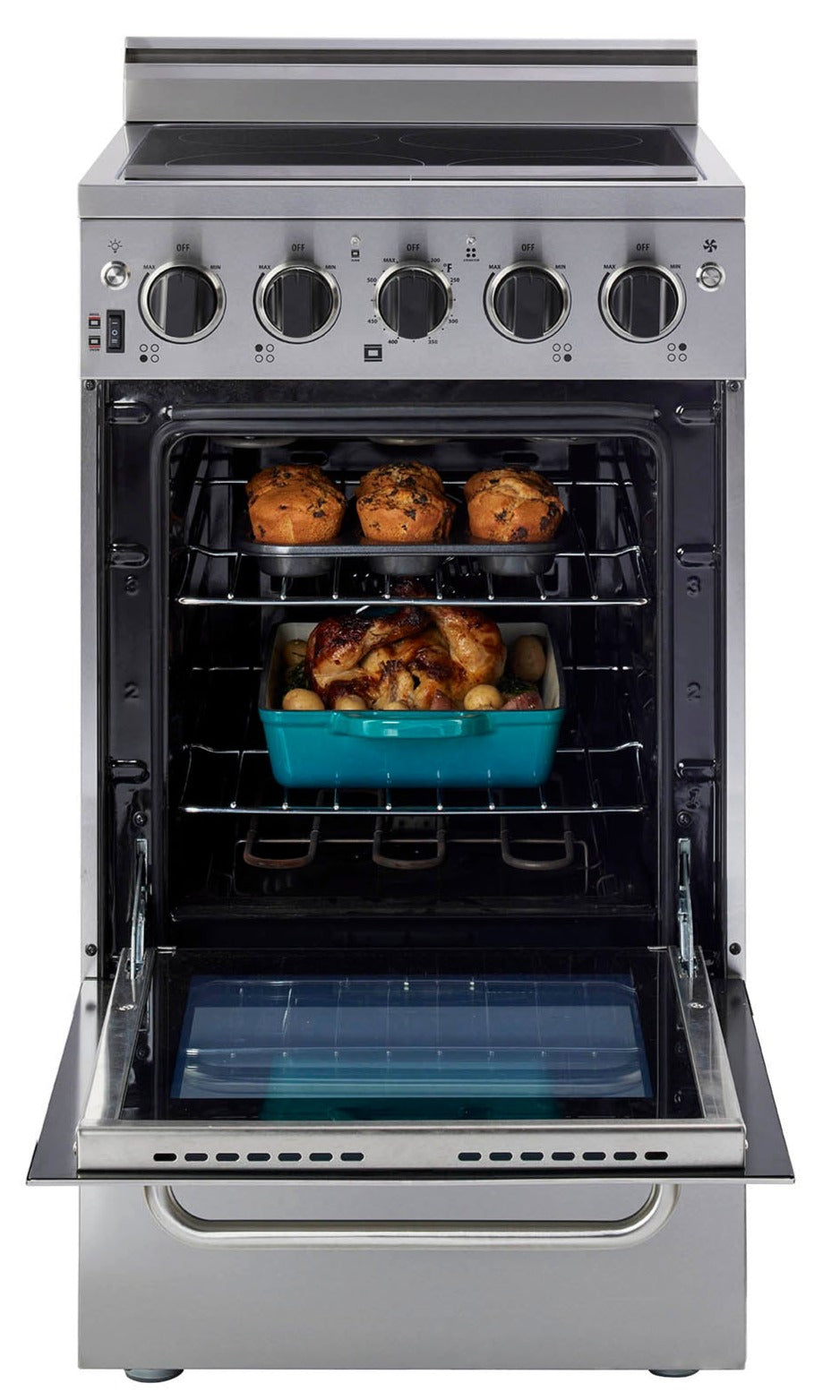 Prestige by Unique 20 Inch Convection Electric Range UGP 20V EC S S The Brick