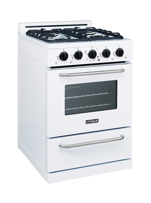 Off-Grid by Unique 24-Inch Propane Range with Battery Ignition - UGP-24G OF1 W