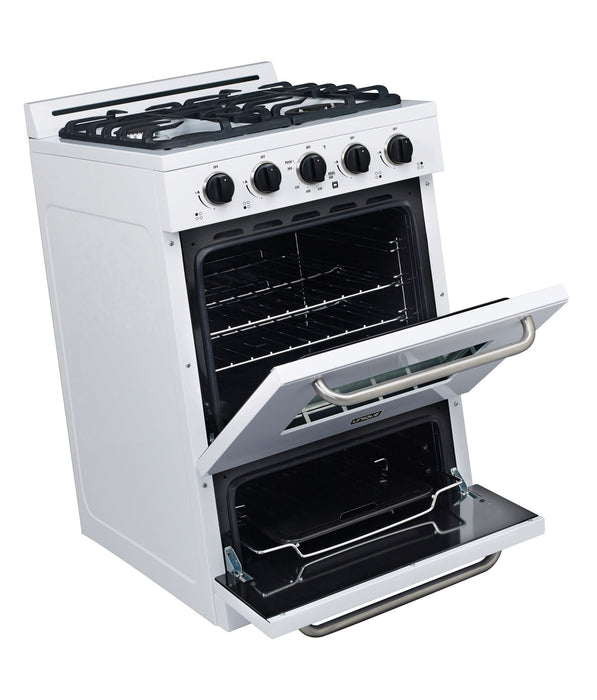 Off-Grid by Unique 24-Inch Propane Range with Battery Ignition - UGP-24G OF1 W
