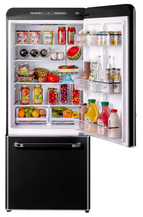 Classic Retro by Unique 18 cu.ft. Frost-Free Bottom Freezer Refrigerator - UGP-510L B AC
