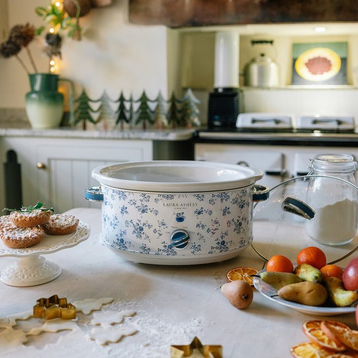 Laura Ashley 6.5 L Large Capacity China Rose Slow Cooker - VQ-SLWC6L-LACR-CA
