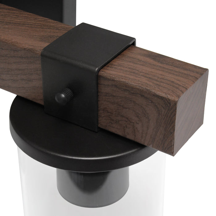 Elegant Designs Lantern 3-Light Bath Vanity - Brown