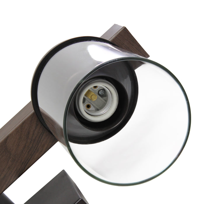 Elegant Designs Lantern 3-Light Bath Vanity - Brown