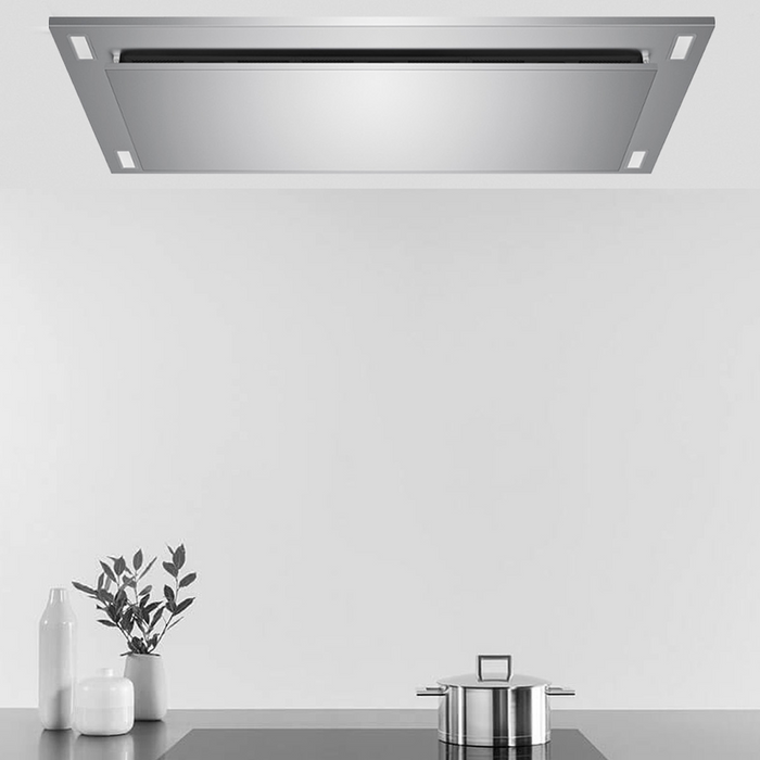 Victory 36\" 600 CFM Flush Ceiling Mount Range Hood Stainless Steel - Sunset-36