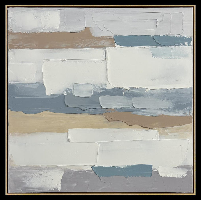 Echo Hand Painted Heavy Textured Wall Art – 40\" x 40\"
