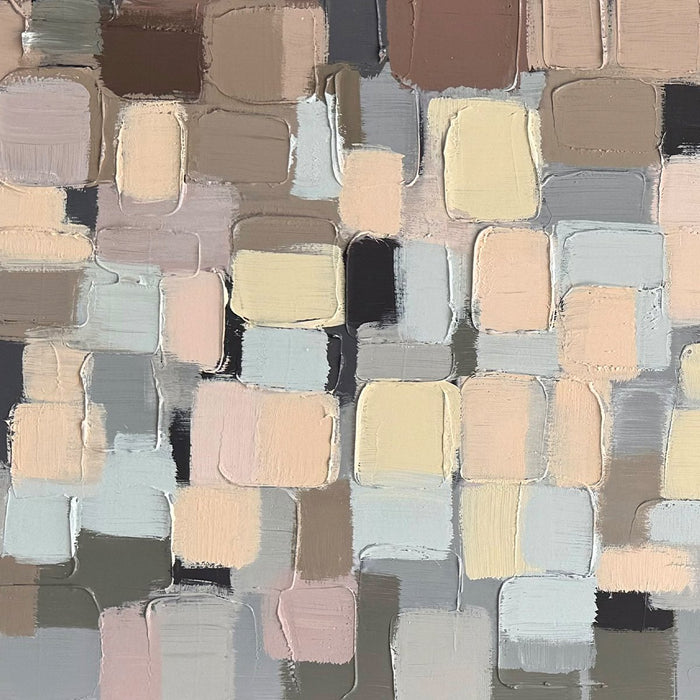 Pulse Hand-Painted Heavy Textured Wall Art – 60\" x 30\"