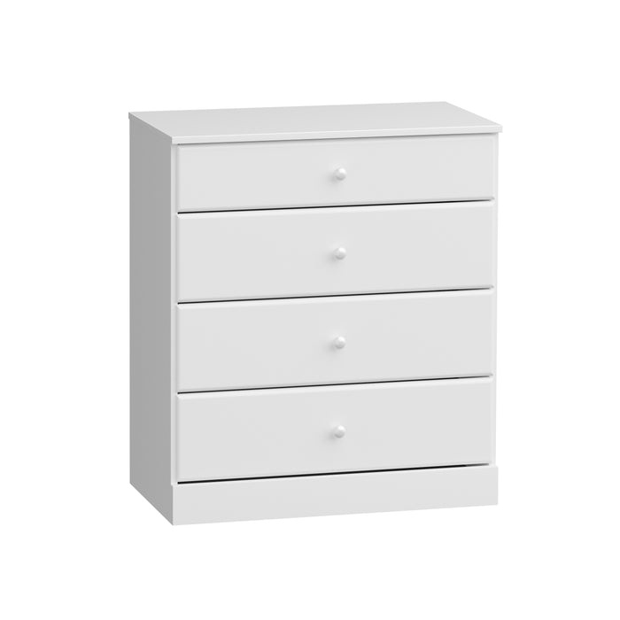 Astrid 4-Drawer Dresser - White