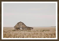 Leaning Barn Framed Art Matted with Glass - 25