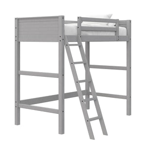 Dorel Home Your Zone Kiarah Twin Loft Bed with Ladder - Grey
