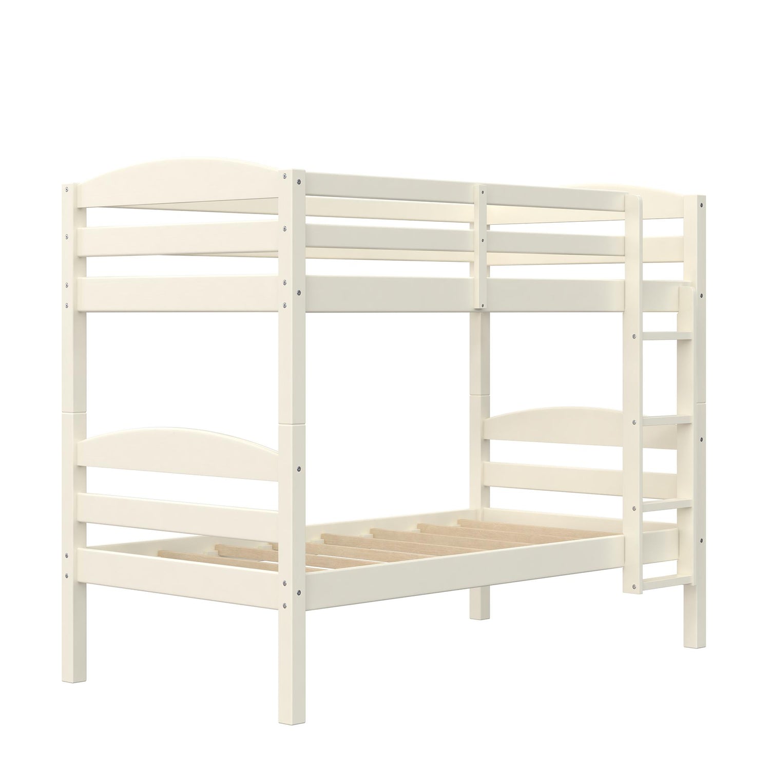 Leighton solid wood twin over twin Convertible bunk bed vanilla