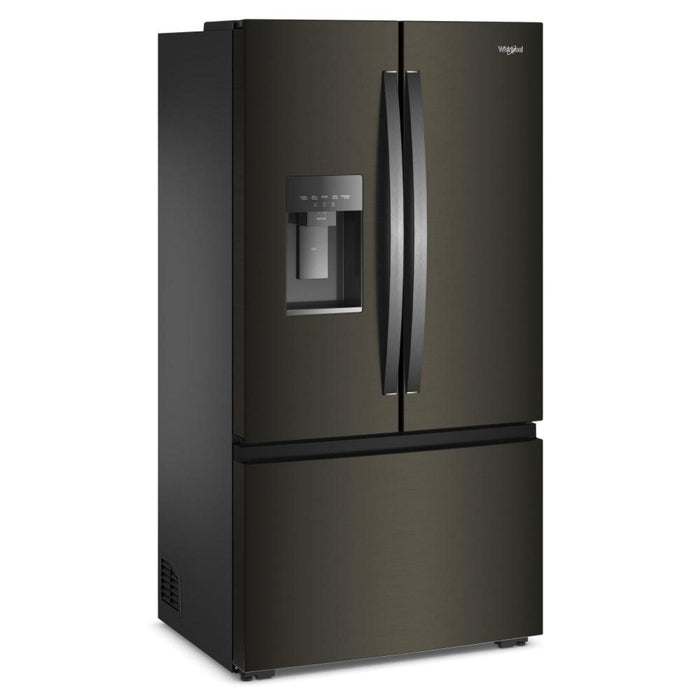 Whirlpool 36” 23.4 Cu. Ft. French Door Refrigerator – Black Stainless Steel - WRFC7036RV
