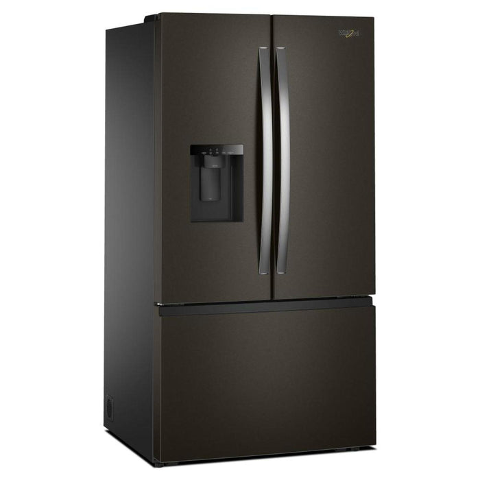 Whirlpool 36\" 30 Cu. Ft. French-Door Refrigerator with Dual Ice Makers - Black Stainless Steel - WRFF3736SV