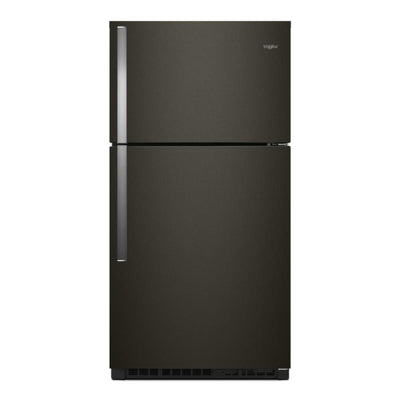 Whirlpool 33" 21 Cu. Ft. Top-Mount Refrigerator - Black Stainless - WRT541SZHV | Réfrigérateur Whirlpool de 21 pi³ et de 33 po à congélateur supérieur - acier inoxydable noir - WRT5…