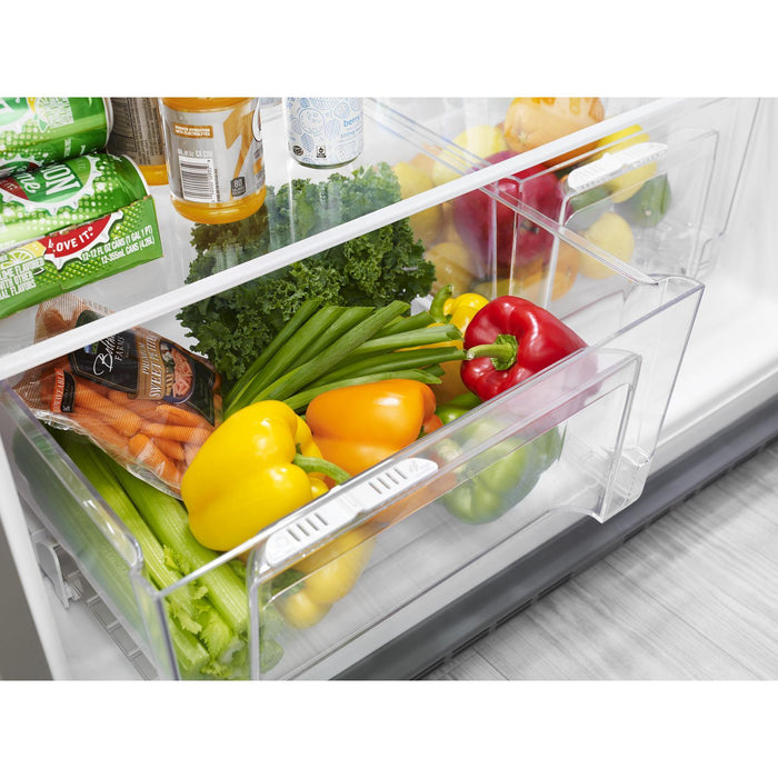 Whirlpool 33\" 21 Cu. Ft. Top-Mount Refrigerator - Fingerprint Resistant Stainless Steel - WRT541SZDZ