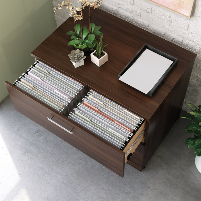 Affirm 35.43\" Commercial Grade 2-Drawer Filing Cabinet - Noble Elm