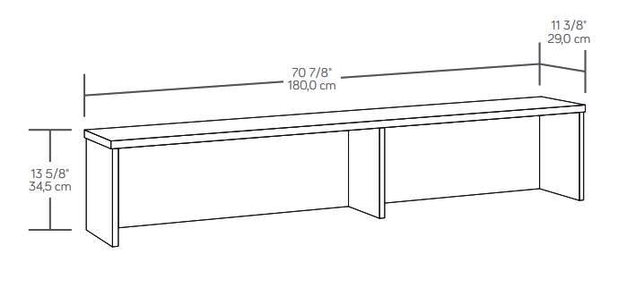 Affirm 70.87\" Commercial Grade Reception Hutch - Hudson Elm