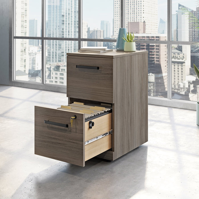 Affirm 15.55\" Commercial Grade 2-Drawer Filing Cabinet - Hudson Elm
