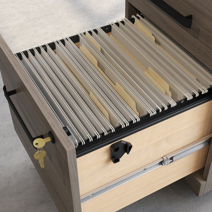 Affirm 15.55\" Commercial Grade 3-Drawer Filing Cabinet - Hudson Elm