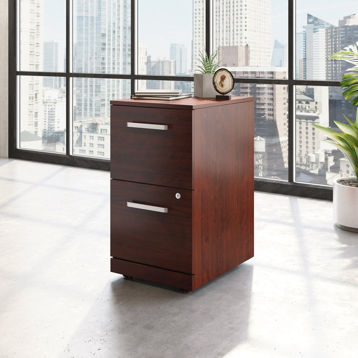 Affirm 15.55\" Commercial Grade 2-Drawer Filing Cabinet - Classic Cherry
