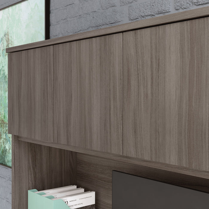 Affirm 59.06\" Commercial Grade Hutch with 2 Cabinets - Hudson Elm