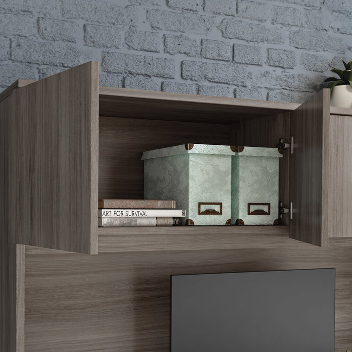 Affirm 59.06\" Commercial Grade Hutch with 2 Cabinets - Hudson Elm