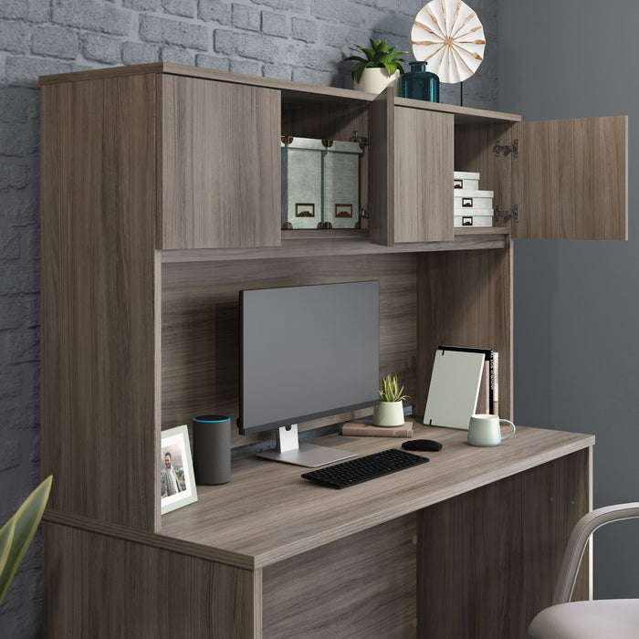 Affirm 59.06\" Commercial Grade Hutch with 2 Cabinets - Hudson Elm