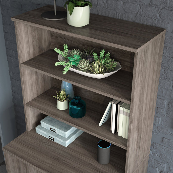 Affirm 35.43\" Commercial Grade Bookcase Hutch - Hudson Elm