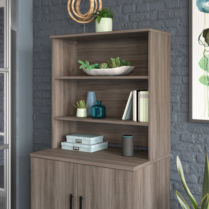 Affirm 35.43\" Commercial Grade Bookcase Hutch - Hudson Elm