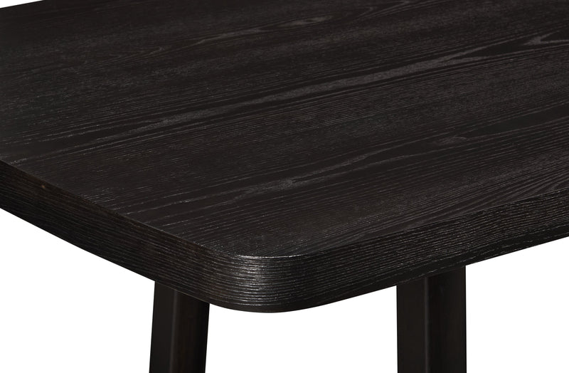Alma Dining Table with Trestle Base, 86\"W - Charcoal Black