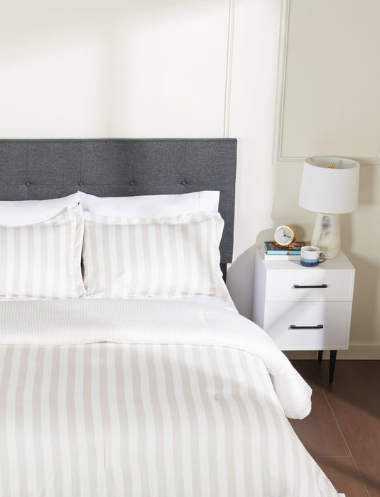 Ambrose 3-Piece King Comforter Set - Oatmeal