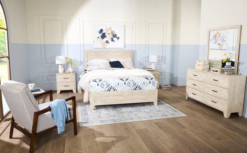 Arbor Bedside 2-Drawer Nightstand, 20.1\"W x 23.8\"H - Driftwood White