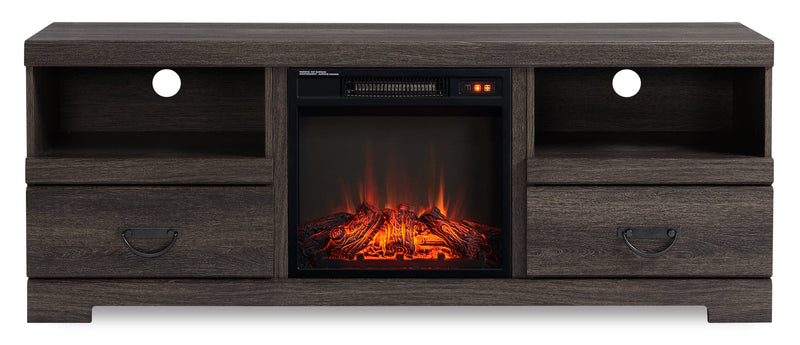 Asher 60" Electric Fireplace TV Stand | Meuble pour téléviseur Asher de 60 po avec foyer électrique | ASHERFIR
