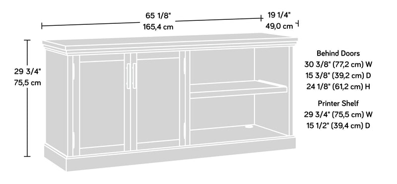 Aspen Post 65.12\" Commercial Grade Large Office Credenza - Prime Oak