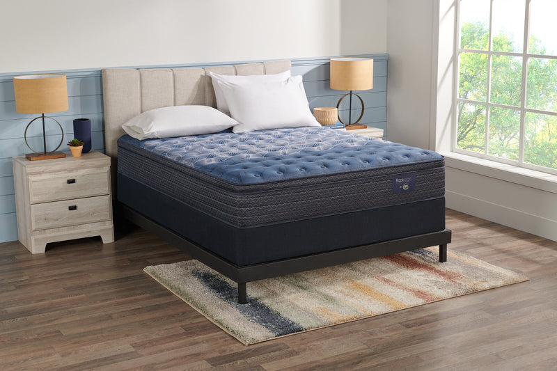 Serta Back Logic 1.1 Eurotop Medium Full Mattress Set