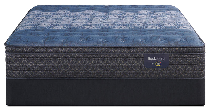Serta Back Logic 1.1 Eurotop Medium Full Mattress Set