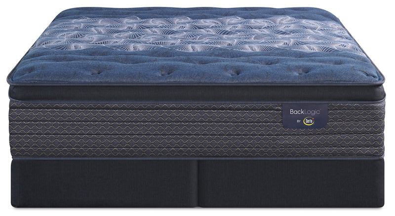 Serta Back Logic 3.0 Eurotop Plush King Mattress Set
