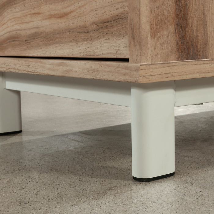 Bergen Circle 15.75\" Commercial Grade File Towwr with 2-Drawers & Cubby - Natural Wood 