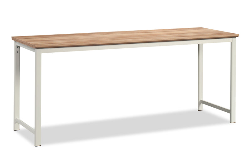 Bergen Circle 71.10\" Commercial Grade Table Office Desk - Natural Wood