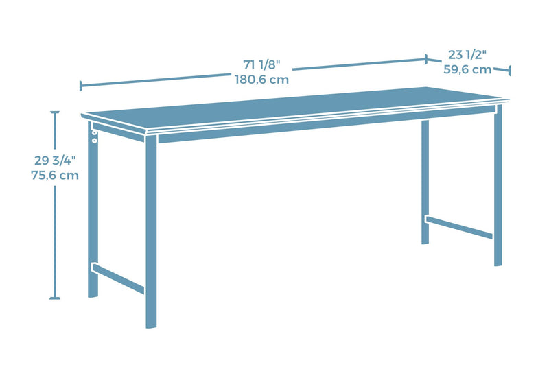Bergen Circle 71.10\" Commercial Grade Table Office Desk - Natural Wood
