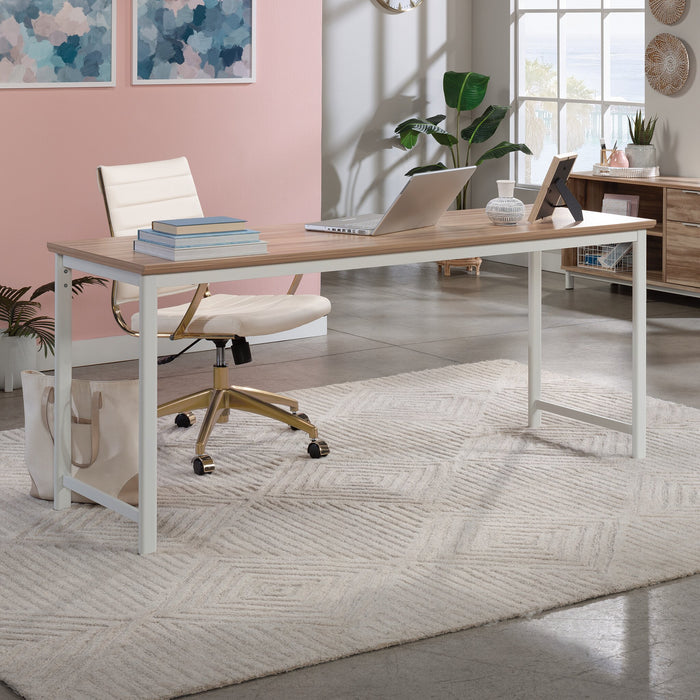 Bergen Circle 71.10\" Commercial Grade Table Office Desk - Natural Wood